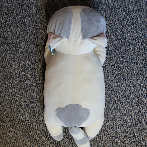 Sweet Vintoys Grey and White Calcio Cat Soft Pillow - Picture 2 of 9